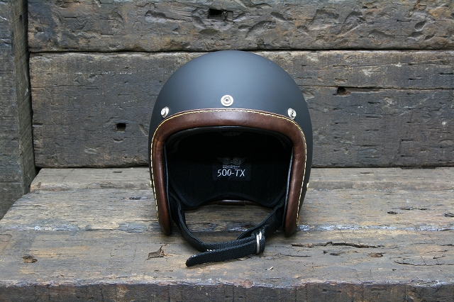 新作情報 500-TX ジェットヘルメット レザーリムショット仕様 - TT&CO