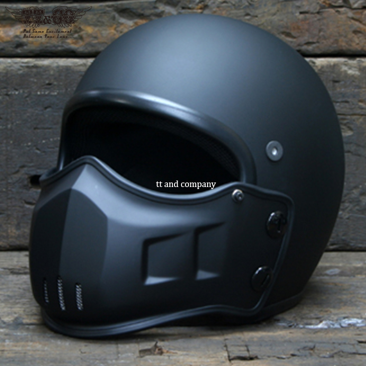 新作商品 マットブラック (TT&CO) マッドマッスクJ01 - ヘルメット 