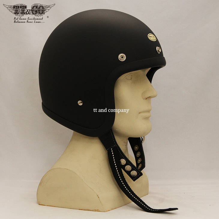 TT＆CO500txジェットヘルメット フレイムス ヴィンテージ風塗装 装飾用 